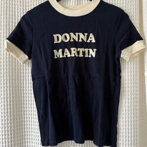 RECYCLED KARMA (NWOT) Ringer Tee: 90210 Collection Donna Martin